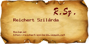 Reichert Szilárda névjegykártya